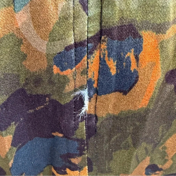 NWT GANNI Heavy Satin Printed Logo Short Dress Size 44 (US 10/12) Olive  *read - Picture 9 of 16